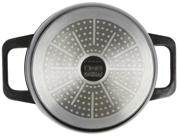 Silvercrest®  Hrniec z hliníkovej zliatiny, 24 cm (čierna)  (100390959)
