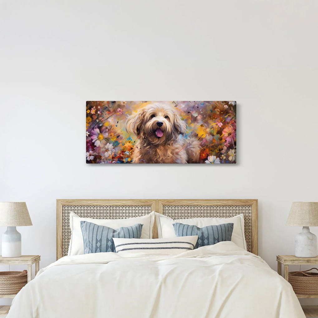 Obraz - Šťastný pes II. (120x50 cm)
