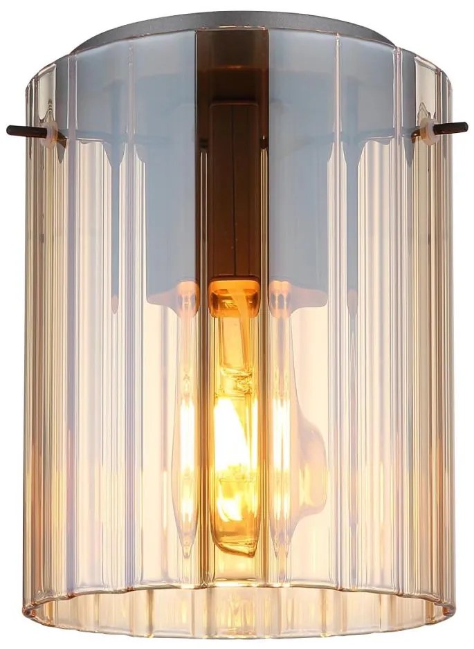 Globo 15904DA - Stropné svietidlo TULIVAR 1xE27/40W/230V pr. 18 cm hnedá