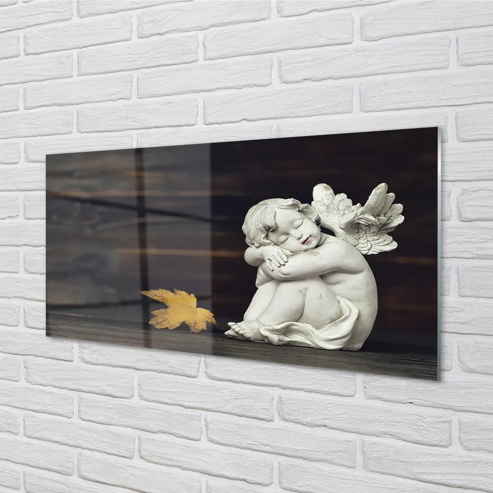 Obraz na akrylátovom skle Spacie angel listy board 100x50 cm
