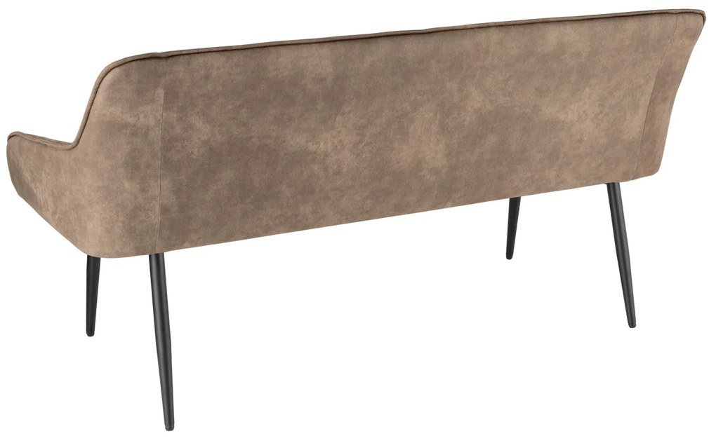 Lavička Turín 160 cm taupe mikrovlákno