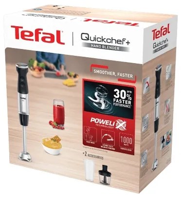Tefal - Tyčový mixér QUICKCHEF 1000W/230V čierna