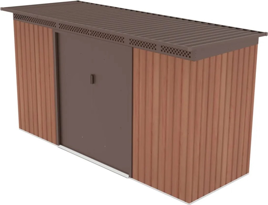 Záhradný domček G21 GRAH 483 - 340 x 142 cm, hnedý