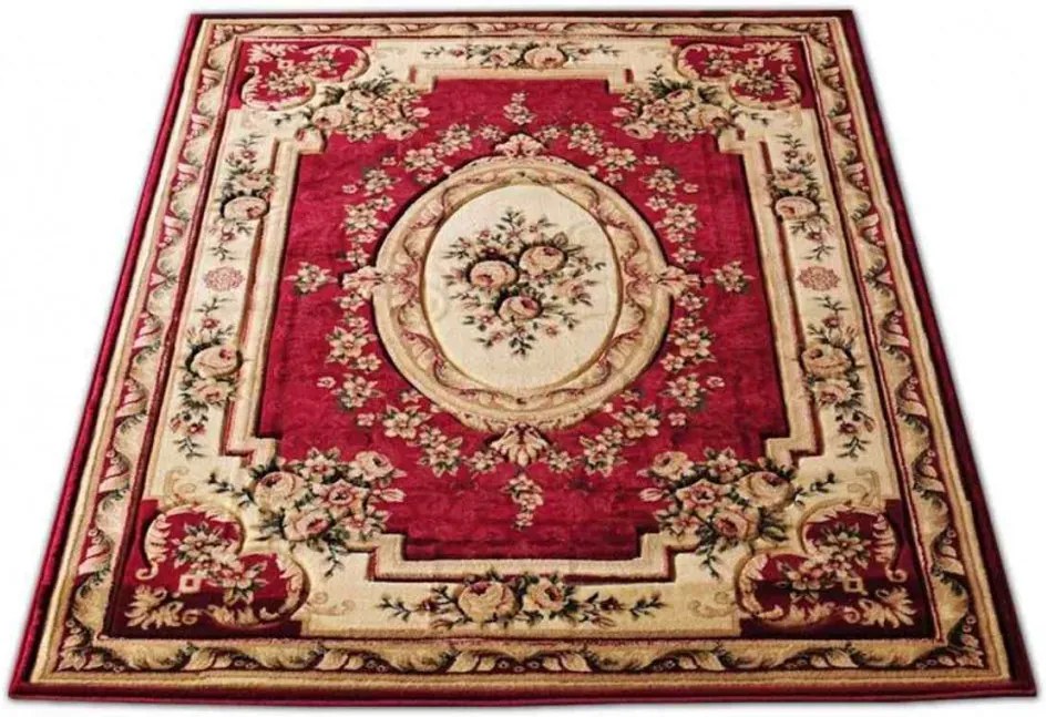 Kusový koberec Klasik červený, Velikosti 80x150cm
