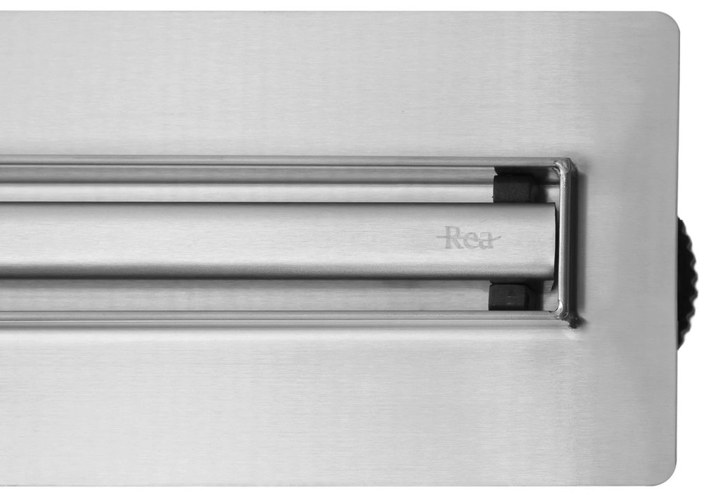 Rea Neox Slim Pro, odtokový sprchový žľab 80 cm, brúsená oceľ, REA-G5802