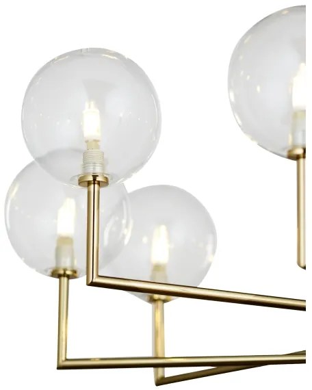 Jupiter 1976 - Luster na tyči FEME 10xG9/10W/230V zlatá