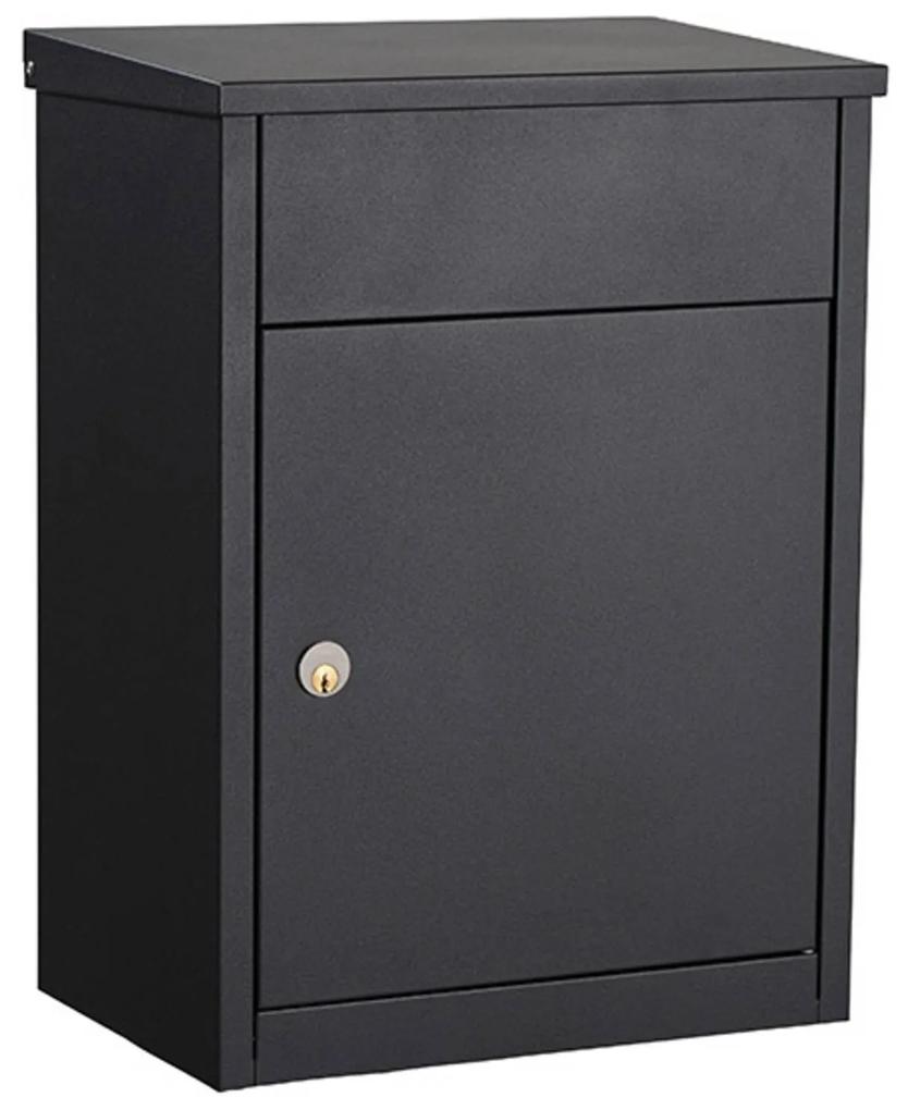 Nástenná poštová schránka Allux 500S čierna