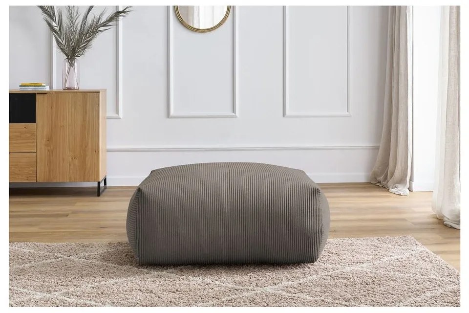 Sivo-hnedá menčestrová podnožka Voltaire – Bobochic Paris