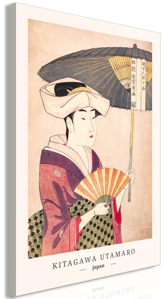 Artgeist Obraz - Woman With an Umbrella (1 Part) Vertical Veľkosť: 40x60, Verzia: Na talianskom plátne