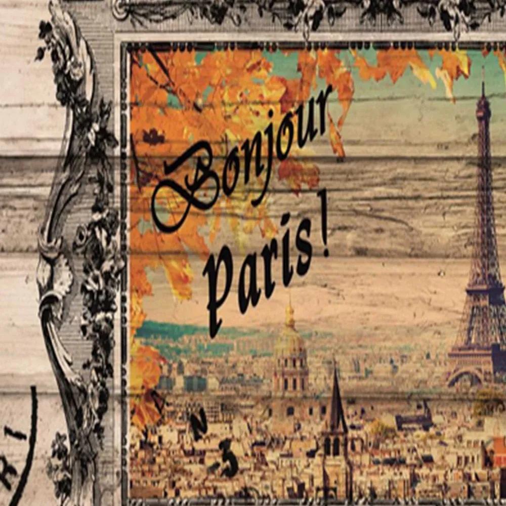 Ozdobný paraván, Stesk po Paříži - 145x170 cm, štvordielny, obojstranný paraván 360°