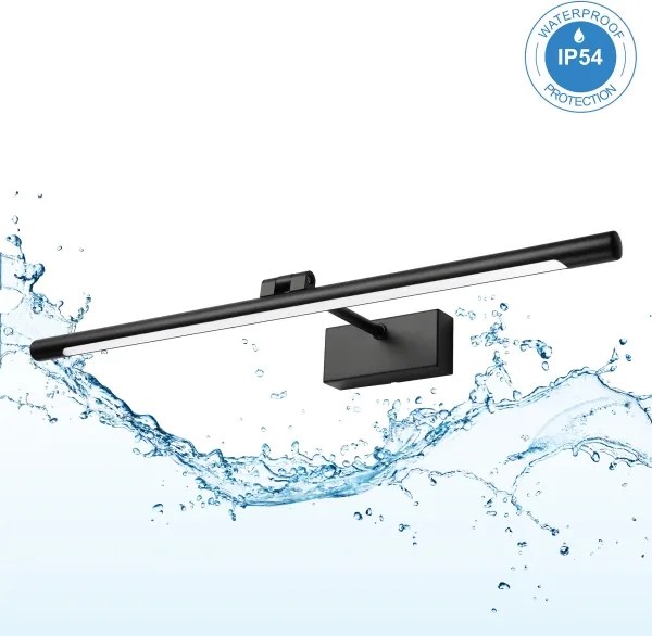 LED osvetlenie zrkadla do kúpeľne MIRROR LED/8W/230V 4000K IP44 60 cm čierna