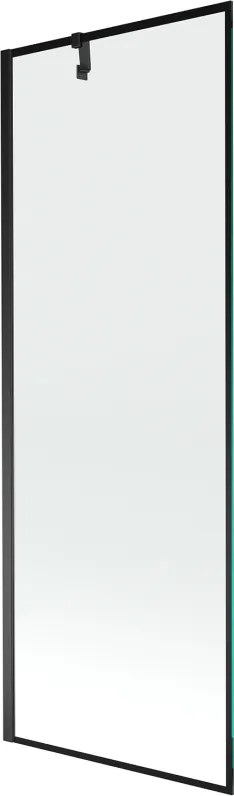 Mexen Next vaňová zástena jednokrídlová 70 x 150 cm, Čierny vzor, Čierna - 895-070-000-00-70-70