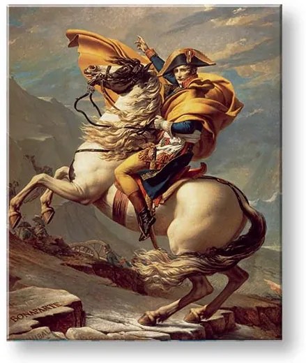 Obraz na plátne Jacques-Louis David - Napoleon prechádza cez Alpy | rôzne rozmery