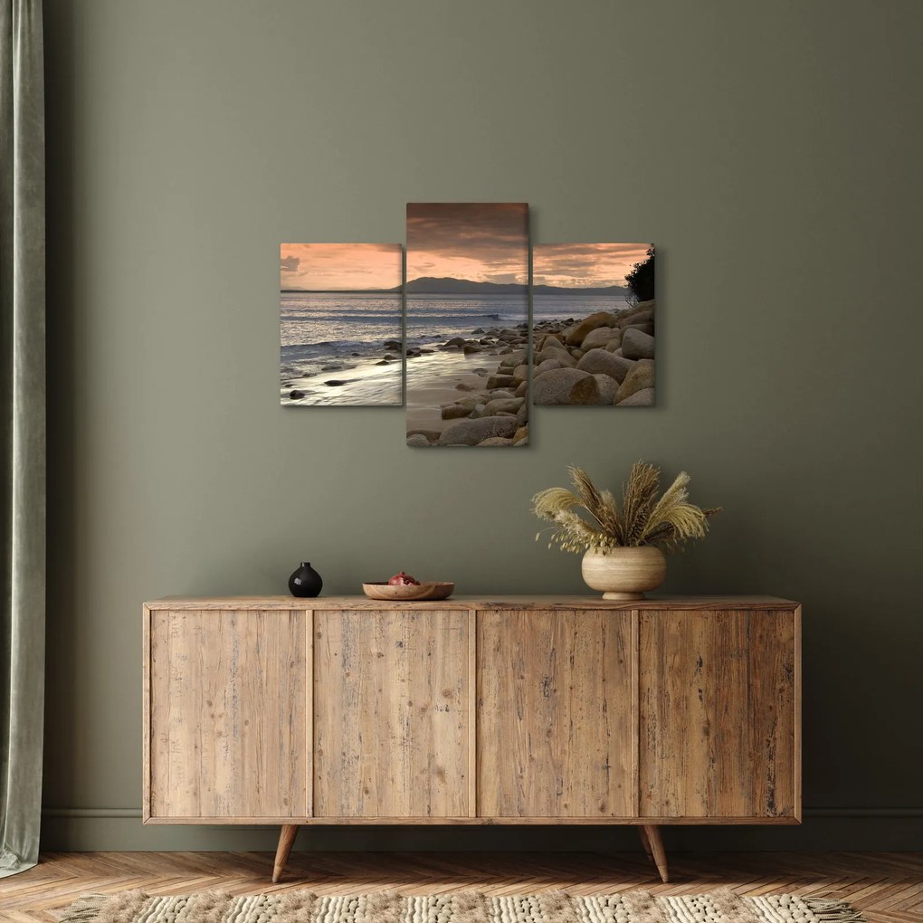 Obraz - More a hory (90x60 cm)