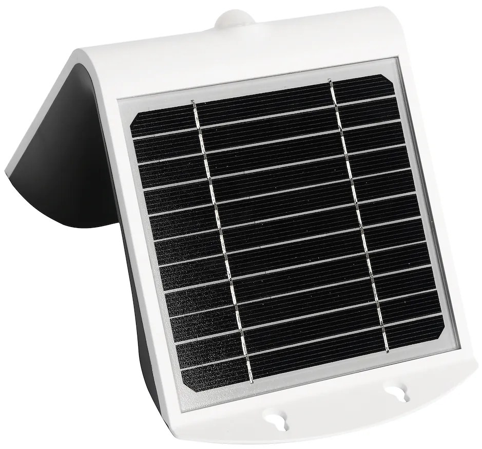 Ecolamp Exteriérové solárne nástenné LED svietidlo Butterfly, 1x LED 3,2w, biela, pohybový senzor