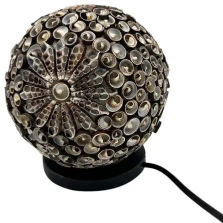 Stolná okrúhla boho lampa Morské mušle