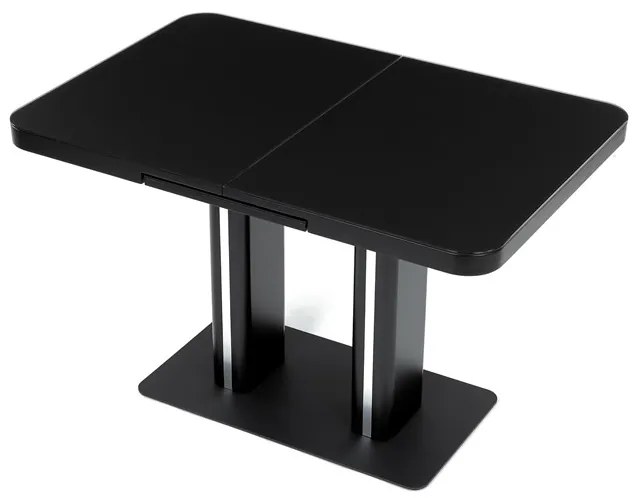 Autronic BONTEC Jedálenský stôl rozkladací 120x80cm, mdf, čierna, HT-D1926 BK Farba: Čierna