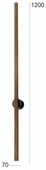 Brilagi - LED nástenné svietidlo WOODY LINE LED/12W/230V 120 cm dub orech