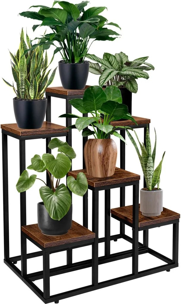 Stojan na kvety Belgar hnedý/čierny