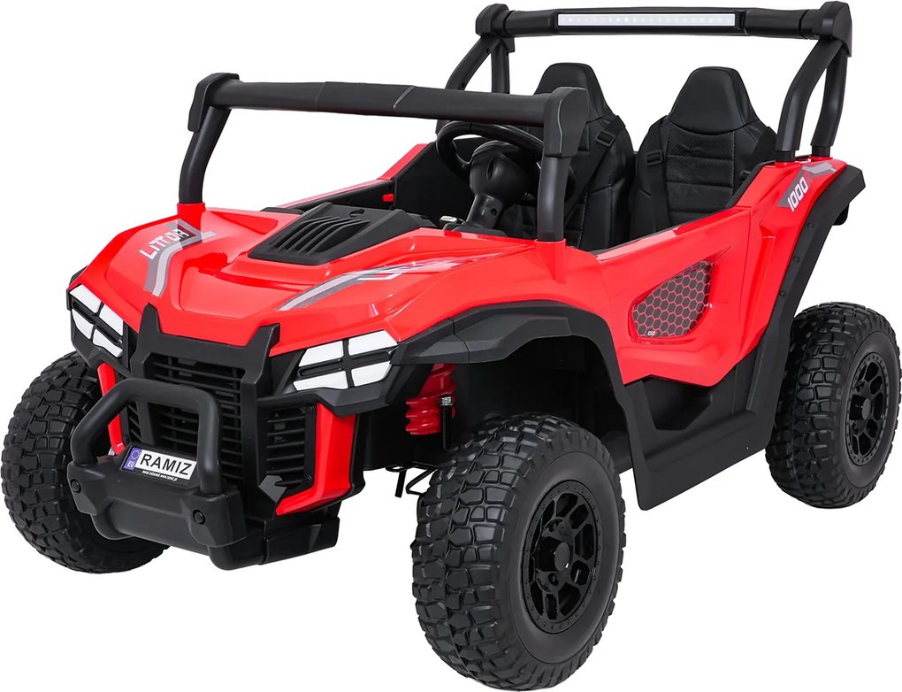 Ramiz Elektrická bugina Gravity pre deti červená + pohon 4x4 + diaľkové ovládanie