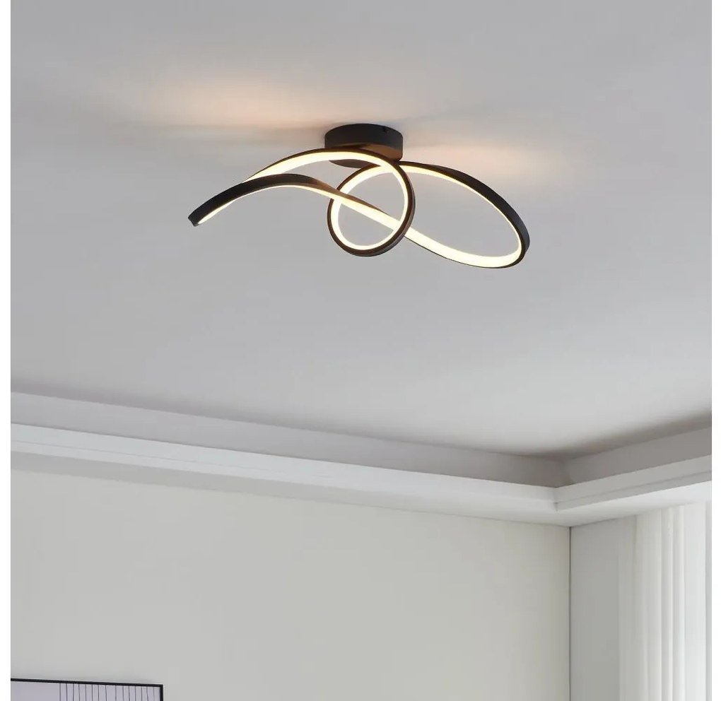 Eglo 901158-LED RGBW Stmievateľné stropné svietidlo CALAROSSA-Z LED/22W/230V čierna