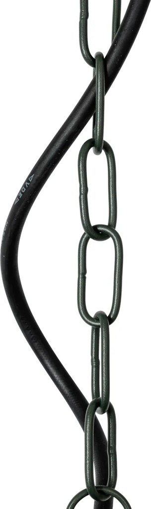 Moderné vonkajšie závesné svietidlo tmavozelené IP44 - Kansas