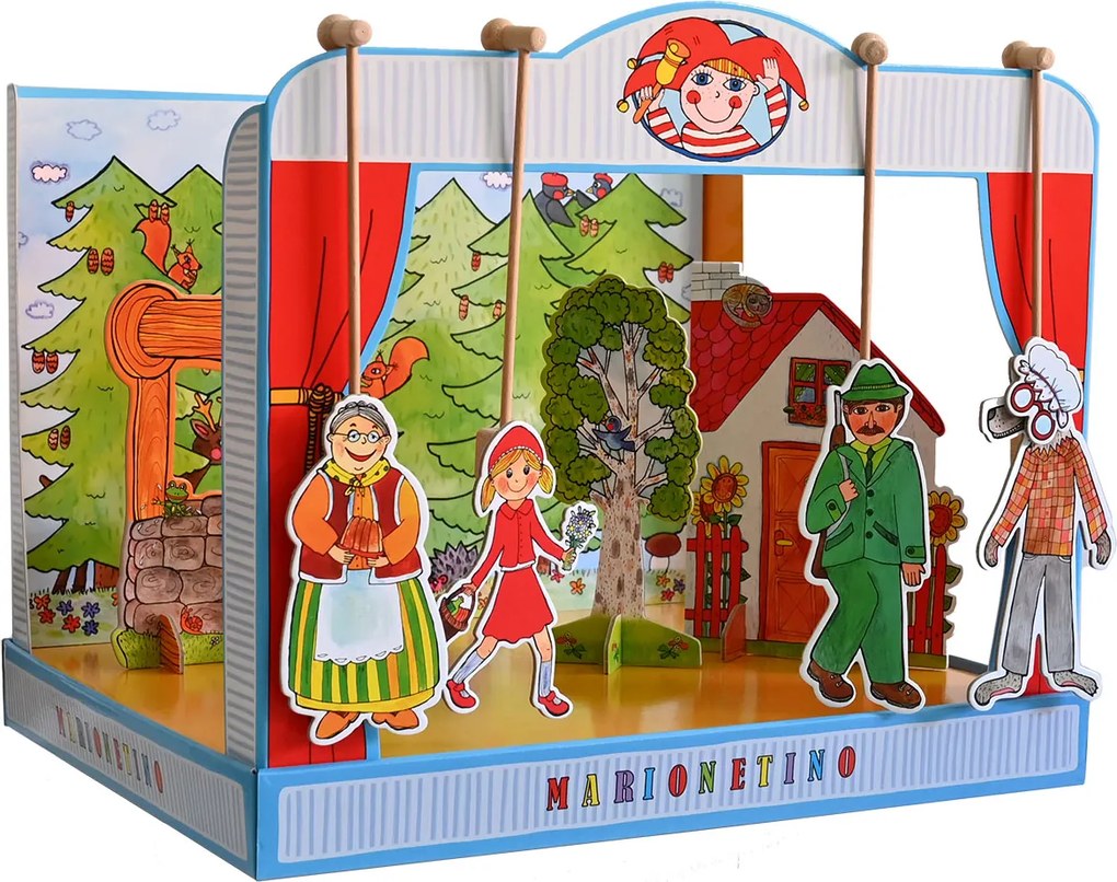 MARIONETINO Bábkové divadlo – Červená Čiapočka a Janko a Marienka (kompletný set)