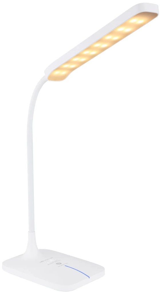 GLOBO Stolná kancelárska nabíjacia LED lampa URANO, 4W, teplá biela-studená biela