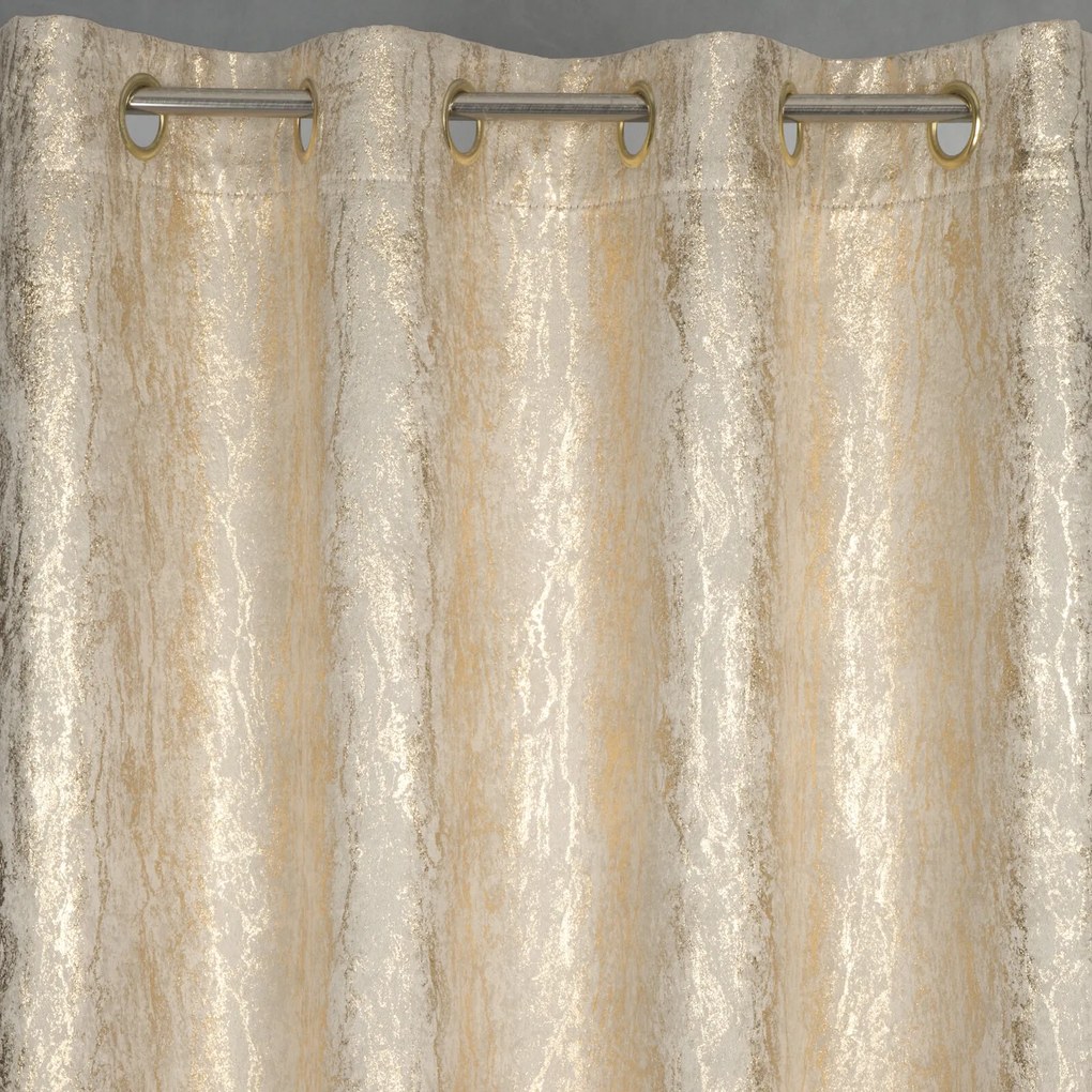 ZATEMŇOVACÍ ZÁVES NA KRÚŽKOCH ELISE 140X250 CM BÉŽOVÁ