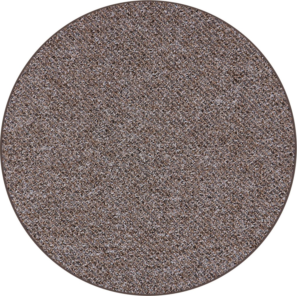Kusový koberec Bohemia hnedý kruh, 200x200 (priemer) kruh, hnedá, kancelária, AladinWorld Expres