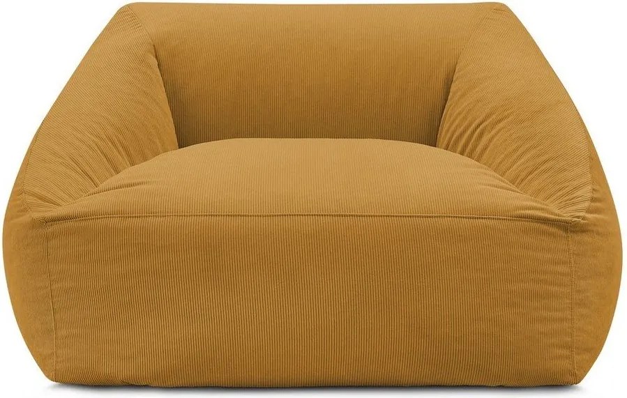 Žltý menčestrový sedací vak Lilibet – Bobochic Paris