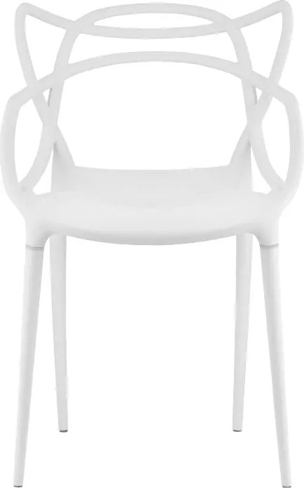 Biela plastová stolička KATO