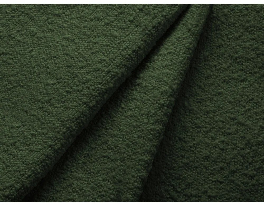 Zelené kreslo z textílie buklé Poppy – Micadoni