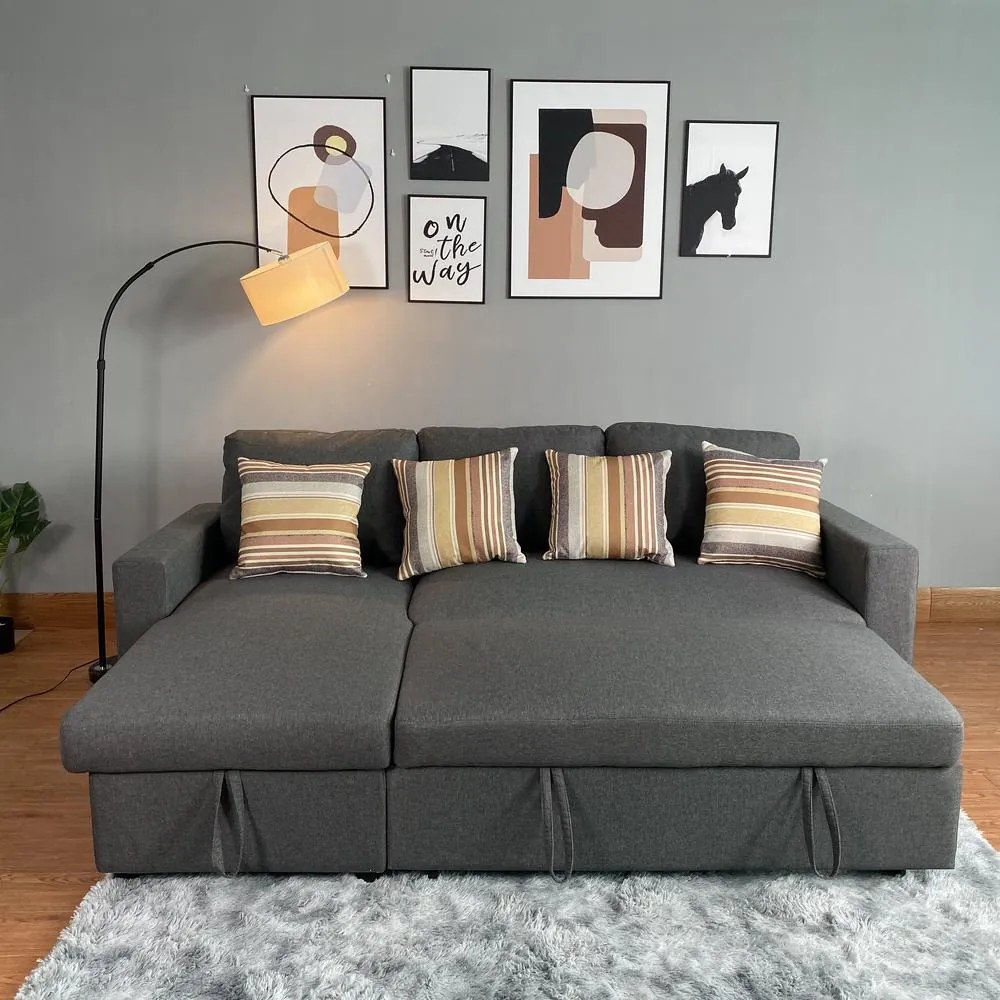 Rozkladacia rohová súprava KIMBERLAND s úložným priestorom