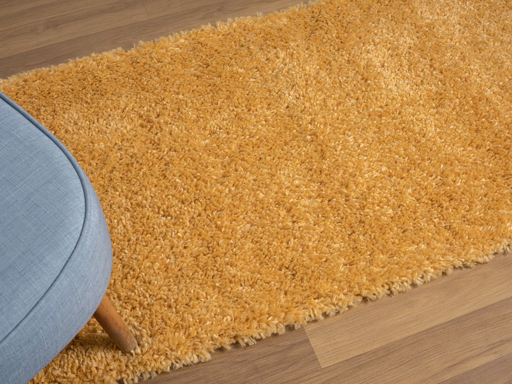 My Flair, Behúň My Shaggy goldgelb, 80x200, žltá, chodba / predsieň