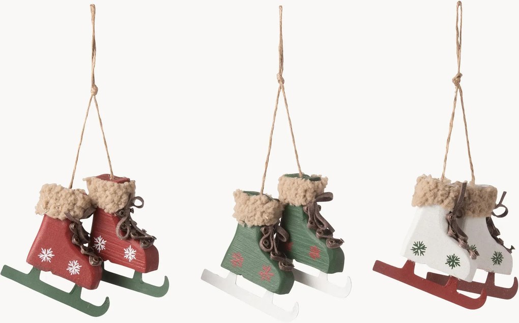 Vianočné ozdoby Ice Skates, 3 ks