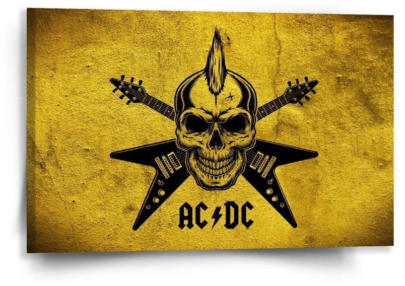 Sablio Obraz ACDC Lebka - 60x40 cm