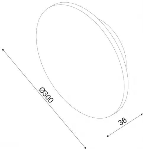 ACA Lighting LED nástenné dekoratívne svietidlo ECLIPSE 15W/230V/3000K/1200Lm/80°/IP20, tmavé drevo
