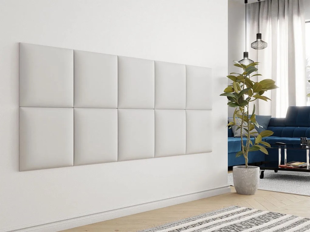 Čalúnený stenový panel Pag 42x42, Farba čalúnenia:: ekokoža Soft 011 (čierna)