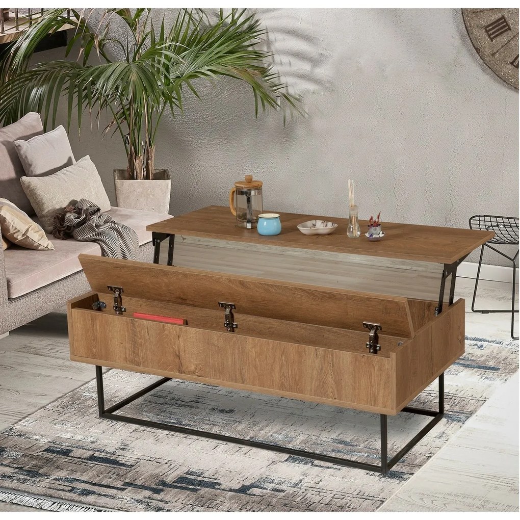 Konferenčný stolík Est Walnut and Black