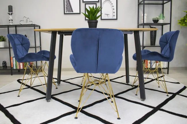 Set štyroch jedálenských stoličiek NEST granátové (4ks)