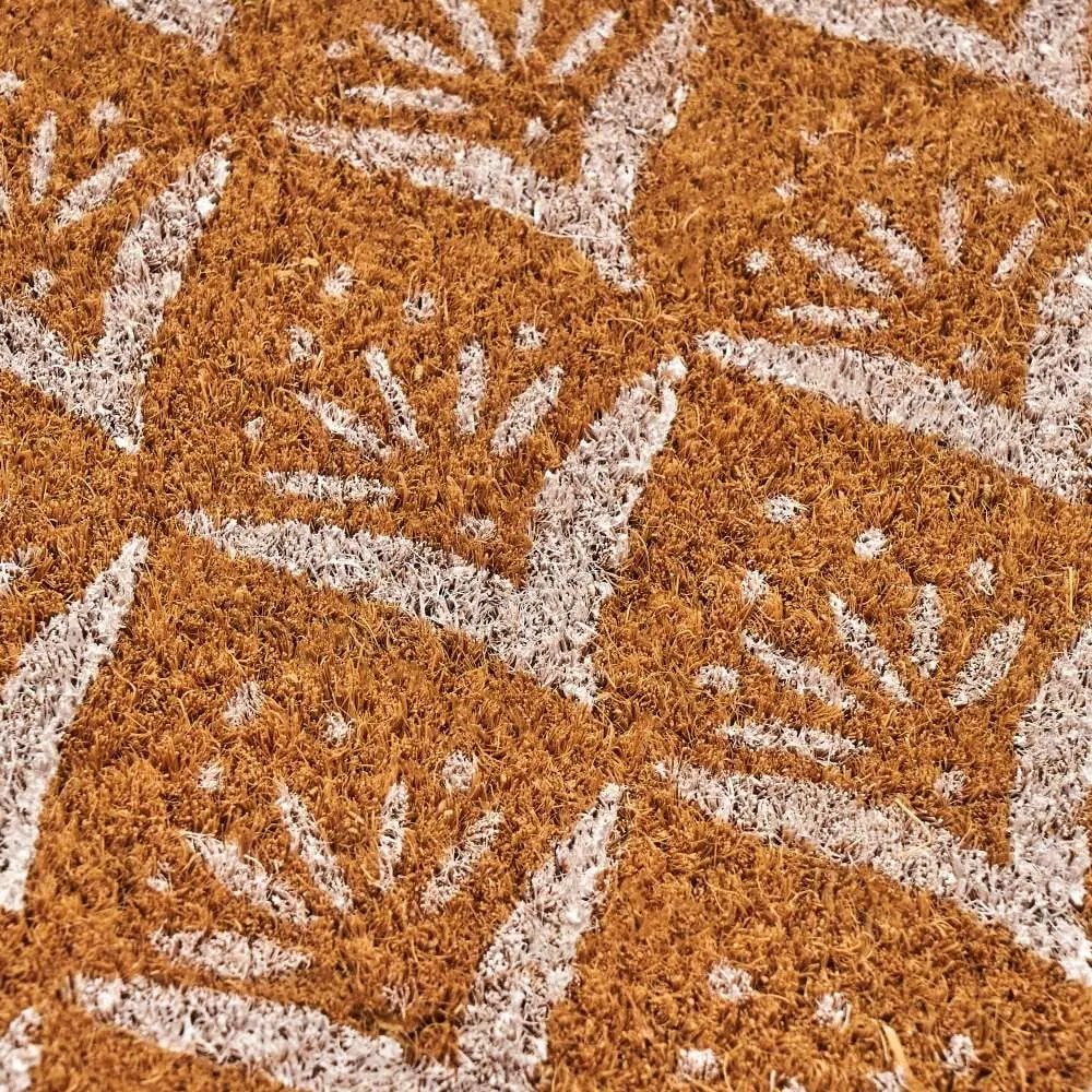 Rohožka z kokosového vlákna 60x40 cm Mini White – Casa Selección