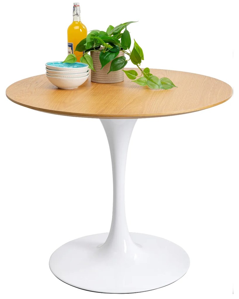 Invitation jedálenský stôl hnedo-biely Ø90 cm