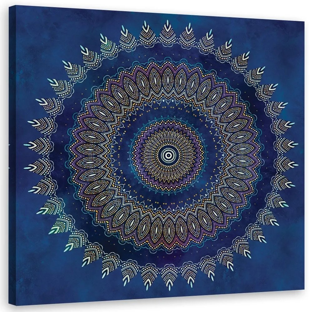 Gario Obraz na plátne Modrá mandala - Andrea Haase Rozmery: 60 x 60 cm