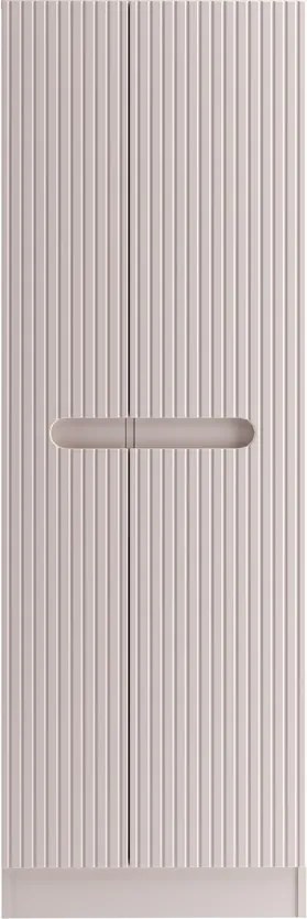 Vysoká voľne stojaca kúpeľňová skrinka Nova Cashmere 80-60-2D kašmírová