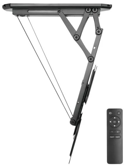 MK FLORIA MKF-20DM444 - Inteligentný stropný držiak pre TV 55" čierna Wi-Fi TUYA + DO