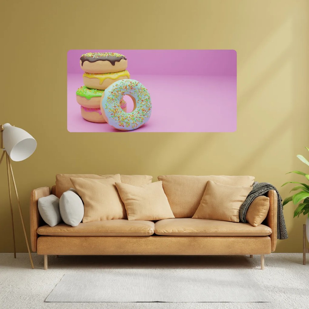 PIPPER. Donuts 4 - textilná nálepka na stenu
