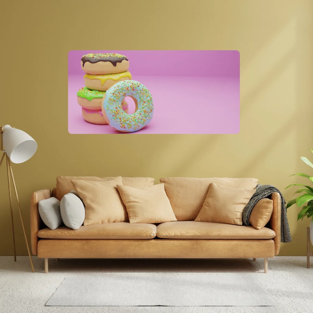 PIPPER. Samolepiaca textilná tapeta - Donuts 4