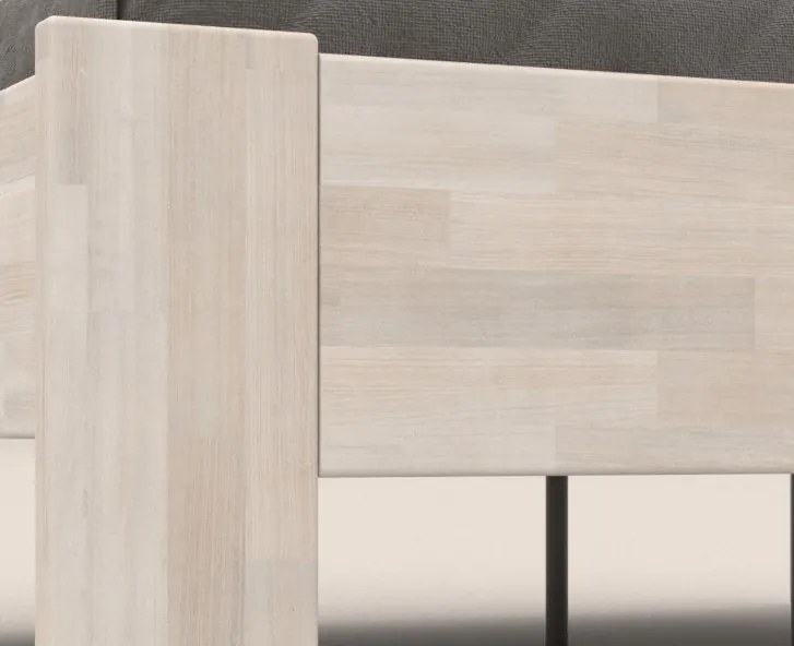 Posteľ Irma 180x200 cm, bielený buk