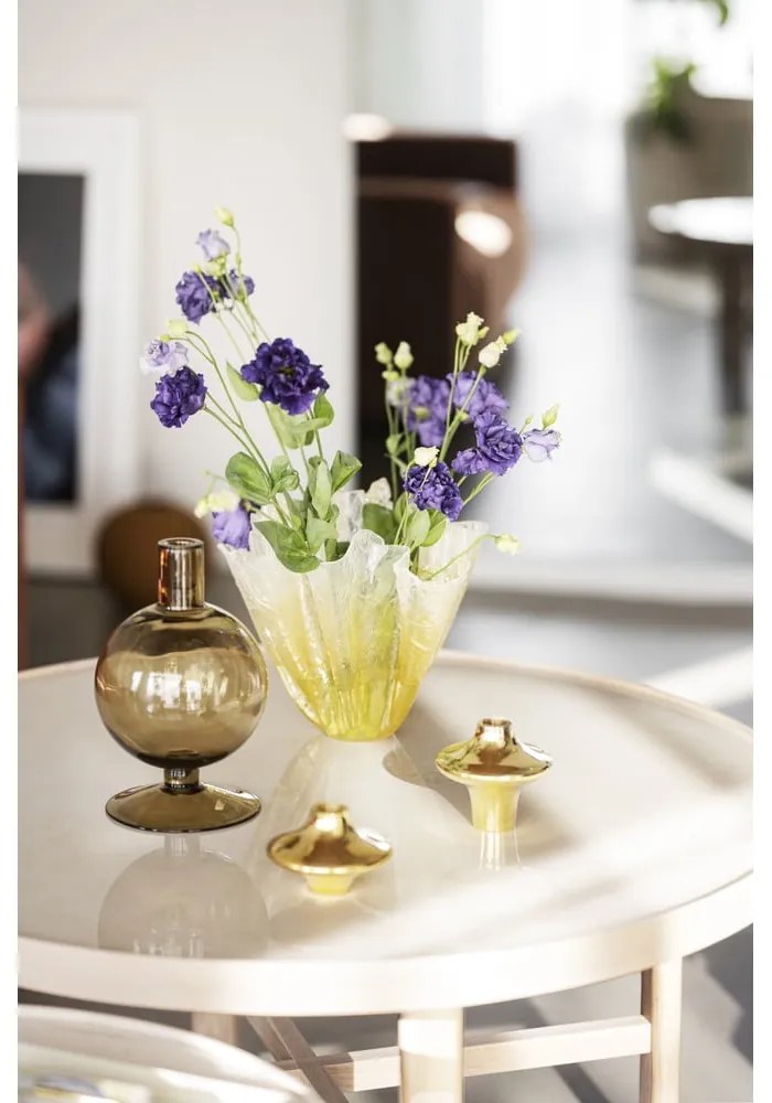 Okrúhly konferenčný stolík s keramickou doskou v prírodnej farbe 90x90 cm Marsden – Rowico